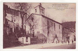 Valleraugue - L'Eglise Et Le Sentier Des 4000 Marches Qui Conduit Au Mont Aigoual - Valleraugue