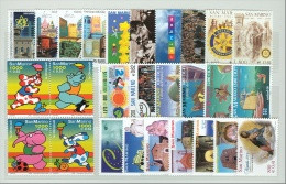 SAN MARINO - 2000 - Annata Completa - 27 Valori - Year Complete ** MNH/VF - Full Years