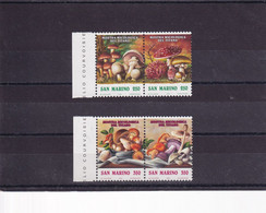 SAN MARINA 1992 MUSHROOM SET MNH. - Storia Postale