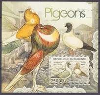 2012 Burundi 2644/B252 Birds - Doves 9,00 € - Colibris