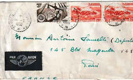 SAINT PIERRE ET MIQUELON - LETTRE PAR AVION 1950 - Storia Postale