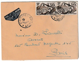 SAINT PIERRE ET MIQUELON - LETTRE PAR AVION 1952 - Storia Postale