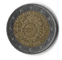 Autriche 2012 - 2 Euro Commémorative - 10 Ans De L'euro - Autriche