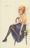 Illustration De Suzanne MEUNIER : Repro D'une Carte De La Série « Le Bain De La Parisienne » - Style Art Nouveau. - Meunier, S.