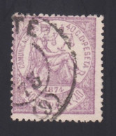 ESAPAÑA, 1874 Edifil 148, 40 C. Violeta. - Oblitérés