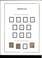 MONACO Collection De 1985 à 1957 Sur Fauilles MOC Dans Son Ablbum (voir Descriptif) - Collections, Lots & Séries