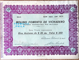 Uruguay Accion  Action 1946 MOLINO FOMENTO DE VICHADERO Antiguo Molino Harinero Flour Mill - Agriculture