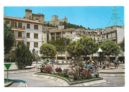 PARQUE INFANTIL, AL FONDO CASTILLO DE LOS CALATRAVOS.-  ALCAÑIZ.- ( ESPAÑA ) - Teruel