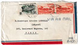 SAINT PIERRE ET MIQUELON - LETTRE PAR AVION 1950 - Storia Postale