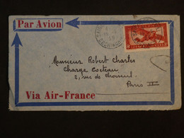 BK7 INDOCHINE  LETTRE 1936 PAR AVION SAIGON A PARIS FRANCE ++AFFRANCH. INTERESSANT++ - Covers & Documents