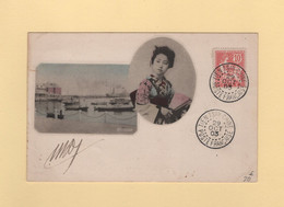 Chine - Tien Tsin Chine - 29 Octobre 1903 - Type Mouchon - Storia Postale