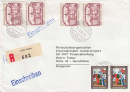 Liechtenstein - 007/1986 - АR-Brief Echt Gelaufen Aus Vaduz Nach Sofia/Bulgaria - Cartas & Documentos