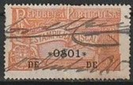 Fiscal/ Revenue, Portugal 1915 - Estampilha Fiscal, Laranja -|- 0$01 - Used Stamps