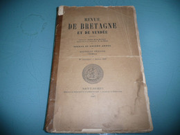 REVUE DE BRETAGNE ET DE VENDEE LA BORDERIE TOME I JANVIER 1887 SAINT BRIEUC - 1801-1900