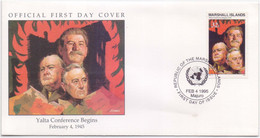 Churchill, Franklin Roosevelt & Joseph Stalin Meet At Yalta Conference WW II World War, History USSR Soviet Marshall FDC - Sir Winston Churchill