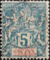 LP3844/1285 - 1892/1899 - COLONIES FRANÇAISES - ANJOUAN - N°4 ☉ - Usados