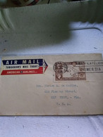 Cuba-key West 1940.100 Yrs Rowland Hill From Ss By American Airlines Reg Post E7 Conmems.1 /2 Cover - Brieven En Documenten