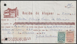 Fiscal/ Revenue, Portugal - Home Rental Receipt -|- Série 1940 - 5$00 + 10$00 - Used Stamps