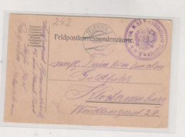 MONTENEGRO AUSTRIA ZELENIKA 1916 Nice Military Stationery  To KLOSTERNEUBURG - Montenegro