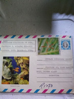 Cuba.argentina P Stat.cuba Corals & Orchid Giant Stamp Registered.pmk At Back.reg Post E7 Conmems.1 /2 Cover - Brieven En Documenten