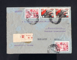 S5191-RUSSIA-REGISTERED SOVIETIC COVER MOSCOW To ZURICH (switzerland) 1938.WWII.Russland.RUSSIE.Recommande - Lettres & Documents