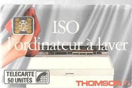 CARTE-PUBLIC-01/1989-F-46C-SC4on-640.E-50U-ISO THOMPSON-OFFSET-CARTON-6-Impacts 104512- Couronne Evidée-UTILISEE-TB E - 1989