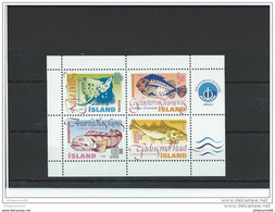 ISLANDE 1998 - YT BF N° 21 NEUF SANS CHARNIERE ** (MNH) GOMME D'ORIGINE LUXE - Blocks & Sheetlets