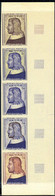 FRANCE(1964) Jean Le Bon. Trial Color Proofs In Margin Strip Of 5. Scott No 1084, Yvert No 1413. - Pruebas De Colores 1945-…