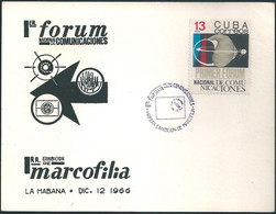 C3480 Kuba Cuba Philately Telecom Space Satellite Special Cover - Südamerika