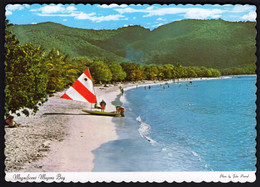 St. Thomas, Virgin Islands, Magnificent Magens Bay, Beach, Sailing Boat, 1976 - Isole Vergini Americane