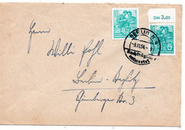63105 - DDR - 1954 - 2@10Pfg Fuenfjahrplan A Bf Wandlitz -> BERLIN - NACHTRAEGLICH ENTWERTET - Briefe U. Dokumente