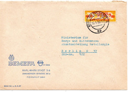 63116 - DDR / ZKD - 1958 - 20Pfg ZKD-Streifen "H" EF A ZKD-Bf KARL-MARX-STADT -> BERLIN - Altri & Non Classificati