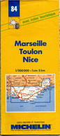 Carte N: 84  - Marseille   - Toulon Nice    - Pneus  Michelin Carte Au  200000 ème  De 1996. - Kaarten & Atlas