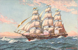 CPA Transport - Bateau - VOILIER - Illustration Diercan Glenran - Zeilboten