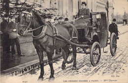 CPA Petits Métiers à Paris - Paris Nouveau - Les Femmes Cocher - 2259 - Mme Charnier - Artisanry In Paris