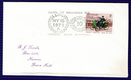 Ref 1581 - New Zealand 1972 Cover - Wellington Stamp Exhibition Welpex Duplex Postmark - Briefe U. Dokumente