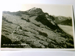 Amden Mit Leistkamm Und Wallensee. Alte Ansichtskarte / Postkarte S/w. Ungel. Um 1925. Blick über Ort U. Umlan - Amden