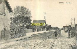 95 Deuil, La Gare, éd Lévigne, Visuel Pas Très Courant - Deuil La Barre