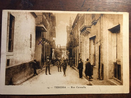 Cpa, Algérie, TEBESSA, Rue Caracalla, Animée, éd Albert, écrite 1933 - Tebessa