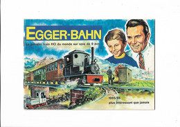 Livret  Catalogue    Trains   -  Egger Bahn   Munchen -  1965 - 1966 -  24  Pages + Feuille Tarif - Chemin De Fer & Tramway