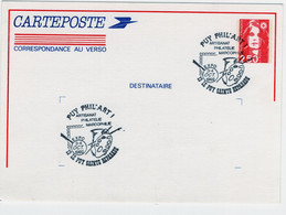 Entier Postal  N°2715 (2,50 BRIAT) LE PUY STE REPARADE 1992 PUY PHIL'ART - Buste Ristampe (ante 1955)