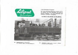 Publicite   Trains   -   Liliput       Recto Verso - Chemin De Fer & Tramway