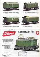 Publicite   Trains   -   Liliput     Modellbahn Ho   - 4 Pages - Chemin De Fer & Tramway