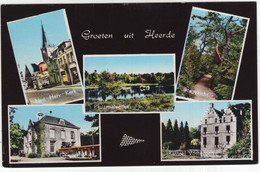 Groeten Uit Heerde - Pluizenmeertje, Kasteel Vosbergen, NH Kerk, Gemeentehuis - (Gelderland, Holland) - 1970 - Nunspeet