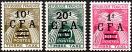 Dépt. De La Réunion - ** CFA - LUXE - Taxe - Série N°45 à 47 **-  Année 1962/64 - (cote 37.00) - Postage Due