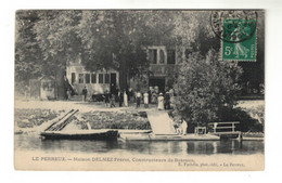 DH1250 - Dep.94 - LE PERREAUX - MAISON DELMEZ FRÈRES, CONSTRUCTEURS DE BATEAUX - Autres & Non Classés