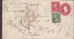 United States Uprated Postal Stationery Ganzsache PORT RICHMOND 1910 BONN Am Rhein Germany (2 Scans) - 1901-20