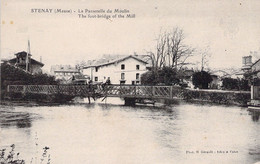 CPA - France - 55 - STENAY - La Passerelle Du Moulin - Stenay