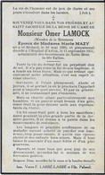 SAINT - MEDARD ..-- Mr Omer LAMOCK , Résistant , époux De Mme Marie MAZY , Né En 1906 , Décédé En 1951 à ARLON . - Bertrix