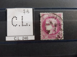 FRANCE TIMBRE  CL 246 INDICE 7 PERFORE PERFORES PERFIN PERFINS PERFO PERFORATION PERFORIERT - Used Stamps